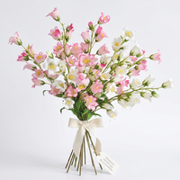 Realistische Maiglöckchen Kunstblumen Seiden-Blumenarrangement Einzelner Stiel für Heim Hochzeit Schaufensterdekoration