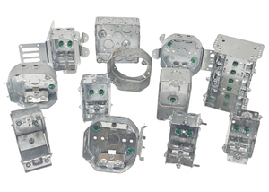 Anita ant2018 thép mạ kẽm 4x2 1/4 kim loại tiện ích Hộp rút ra phong cách 1-1/2 sâu ngã ba chuyển đổi hộp điện hộp tiện dụng - Product Image 4