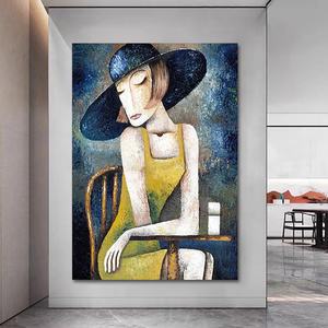 100% peinture à l'huile à la main célèbre reproduction de <span class=keywords><strong>Picasso</strong></span> abstraite toile acrylique peinture à l'huile photo <span class=keywords><strong>art</strong></span> - Product Image 4