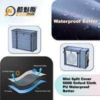 Toutes les saisons Mesh Breathable Oxford Ac Unit Cover Snowproof Waterproof Outdoor Mini Split Air Conditioner Cover for Home Using