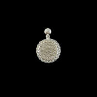 Colgante de Jadeíta Birmana Natural de Grado A, Grande y Redondo, de Alta Calidad, Color Verde, para Mujer, Regalo de Jadeíta (con Certificado NGTC)