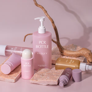 Soins de la peau OEM conception rose 400ml 500ml personnalisé couleur rose shampooing nettoyant pour le corps bouteille en plastique pompe à lotion emballage vide - Product Image 5