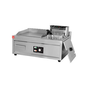 เตาเทปปันยากิไฟฟ้าแบบตั้งโต๊ะพร้อมหม้อทอด สำหรับย่างเนื้อวัว เนื้อหมู ราคาขายส่ง - Product Image 1