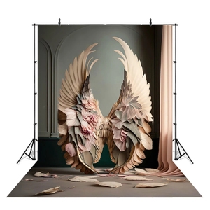 <span class=keywords><strong>Studio</strong></span> nhiếp ảnh thai sản người phụ nữ nền màu đen trắng người giám hộ thiên thần cánh trang trí Backdrop Prop trẻ sơ sinh chân dung nghệ thuật ảnh - Product Image 3