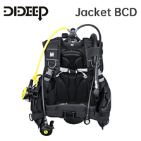 Chaqueta de Buceo BCD de Nailon Negro Personalizada de Alta Calidad, Control de Flotabilidad Ajustable (16-40.5 lb), Equipo de Buceo Profesional
