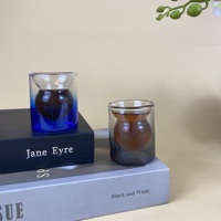 Ensemble de tasses à thé transparentes de style moyen-oriental fabriquées en Chine pour le thé à la menthe et les boissons