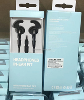 Earphone Olahraga Berkabel Kontrol Pabrik, Headset In-Ear Handsfree, Headphone Universal 3.5mm untuk Samsung S6 S7 Note5