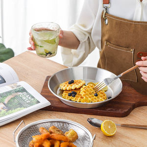 Disque multifonctionnel en acier inoxydable Snacks frits Plaque de filtre à huile de refroidissement Grille de vidange Panier à légumes Plateau d'égouttage - Product Image 6