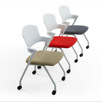 Chaise de bureau intégrée à un ordinateur, chaise de conférence avec tablette d'écriture, chaise de formation avec tablette, chaise de bureau