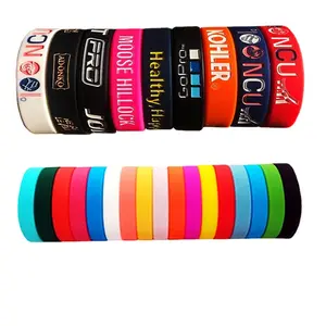 Customised Personalized Event Wrist Bands Pvc Rubber Silicone Bracelet Wristband With Logo Custom