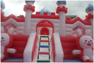 Parc d'attractions gonflable extérieur Château de rebond Videur gonflable Terrain de jeux gonflable amusant pour la ville - Product Image 3