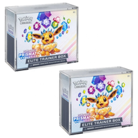 Boîte de protection transparente en acrylique pour cartes Elite Trainer Box avec couvercle magnétique puissant