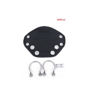Diving Sidemount Adapter Plate with Diamond-Shaped Backplate, Including <b>Copper</b> <b>Screws</b> and Stainless Steel Handle (60101-2) - Product Image 2