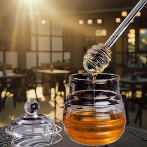 Gran oferta, tarro de cristal redondo para miel, muestra gratis para un almacenamiento eficiente de alimentos en la cocina, especias, encurtidos, mermelada, gelatina, otros condimentos - Product Image 5