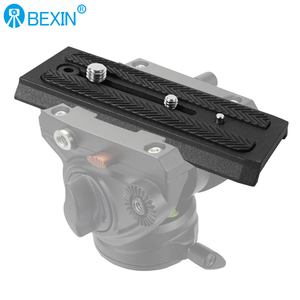 Accessoires pour appareil photo BEXIN Plaque d'adaptation de montage rapide pour appareil photo en aluminium de 120 mm pour tête de trépied hydraulique <span class=keywords><strong>Manfrotto</strong></span> 501 701 - Product Image 4