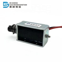 Promotion DS-1564 Solénoïde linéaire push-pull à cadre ouvert 12V 24V CC, course de 15 mm, pour équipement d'automatisation