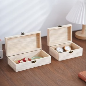 Wooden Jewelry Storage <b>Box</b> Solid Wood Desktop Organizer For Jewelry Watches <b>Small</b> Gift <b>Box</b> <b>With</b> <b>Lid</b> - Product Image 1