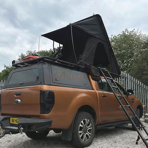 Carpa de Techo para Auto, Impermeable, Plegable, para 1-3 Personas, con Dos Habitaciones, Carpa de Techo Rígida con Escalera - Product Image 4