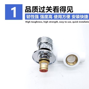 Robinet dissimulé PPR 20 25 32, vanne d'arrêt pour tuyaux d'eau chaude et froide, soudure à chaud PPR - Product Image 2