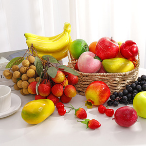 Modelos de frutas simuladas de Gardenia, frutas falsas de espuma para decoraciones y accesorios de filmación - Product Image 3