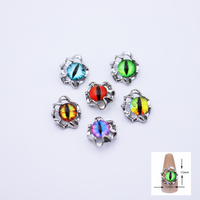 Haute qualité Halloween 3D mauvais œil ongle charme couleur mélangée haute qualité autocollants décalcomanies bijoux accessoires mauvais œil décorations