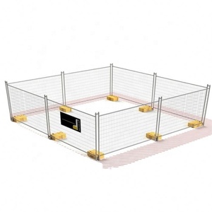 1.8X2.1M Giá Rẻ Úc <span class=keywords><strong>New</strong></span> Zealand Tiêu Chuẩn Hàng Rào Tạm Thời Với Cơ Sở Nhựa - Product Image 1