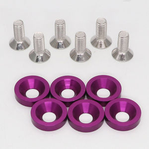 Arandelas para guardabarros AUTOFAB, kit de pernos de placa de matrícula para Honda Civic EK EP AP DC2 DC5 AF-DP01S-E, logotipo personalizado y diseño - Product Image 2