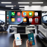 Moniteur Tactile de Voiture IPS de 10,26 Pouces avec Caméra DVR 1080P, Écran Combiné Android Auto Carplay et Projection Téléphonique