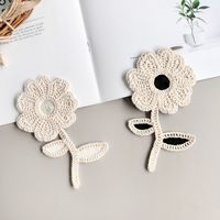 Fait à la main 3D Soluble dans l'eau broderie Crochet Applique dentelle Patch à coudre pour pull décoration accessoires de mariée bricolage Chenille