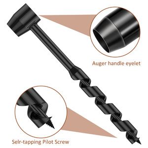 Perceuse manuelle en acier au carbone, perceuse manuelle Portable, foret <span class=keywords><strong>manuel</strong></span> de survie, foret auto-taraudage survie outil de poinçonnage en bois - Product Image 2