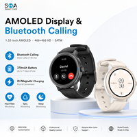 Reloj Inteligente con Grabador de Voz IA, Pantalla AMOLED de 1.32 Pulgadas, Reloj con Función de Llamadas para Notas de Reuniones y Negocios, Venta al Por Mayor