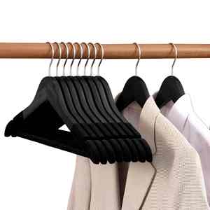 Cintres en bois de luxe modernes pour hôtel, avec logo personnalisé, pour manteaux, vestes, chemises et costumes, vente en gros, 100 unités - Product Image 3