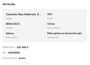 Lanoline Anhydre Pure de Qualité USP, Crème Onguentée Jaune Clair pour Peaux Sèches et Produits Cosmétiques Quotidiens - Product Image 6