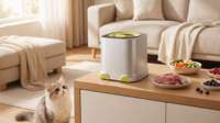 Robot culinaire automatique étanche pour aliments pour chiens et chats avec écran LCD, capacité de 2,5 L, fonction de déshydratation, conception inodore, 100-240 V