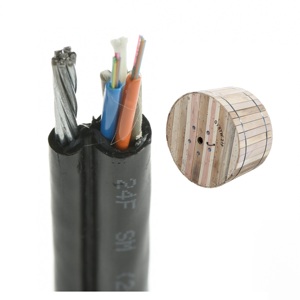 Ngoài trời trên không 2 4 8 12 16 24 48 96 lõi sợi quang thả Cáp gytc8y hình 8 đơn chế độ FTTH cáp quang nhà máy - Product Image 1