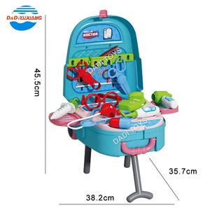 Valise à roulettes 4 en 1 Sac à dos Ensemble médical de docteur Jouets de docteur Jouets éducatifs de jeu de rôle de docteur pour enfants - Product Image 5
