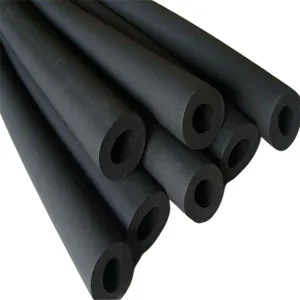 Air conditioning nbr rubber foam pipe closed cell rubber foam tube heat absorbing rubber foam pipe