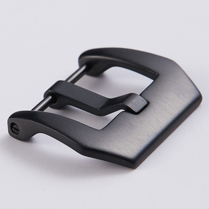 Sang Trọng Chất Lượng Cao Màu Đen Bạc Mạ Chải Khóa <span class=keywords><strong>316</strong></span> Thép Không Gỉ Xem <span class=keywords><strong>Clasp</strong></span> Cho Panera Da Ban Nhạc 18/20/22Mm - Product Image 2