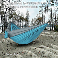 MINGCHAN 2 personnes pliable Portable 210T 70D Nylon Parachute hamac pour Camping en plein air sac à dos pour mobilier d'extérieur