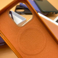 Coque de Téléphone Magnétique en Cuir de Luxe avec Logo Personnalisé pour Apple iPhone 11 12 13 14 Pro Max Étui Housse en Microfibre Douce