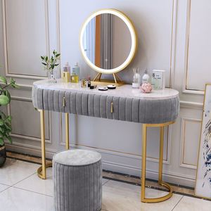 Nórdicos <span class=keywords><strong>tocador</strong></span> dormitorio post moderno minimalista roja red ins viento de lujo luz con luz princesa mármol mesa de maquillaje - Product Image 6