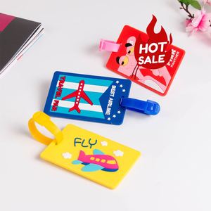Customgift Wholesale Custom logo Soft Pvc Travel Accessories Baggage Bag Handbag Tag Silicon Rubber Luggage Tag - Product Image 4