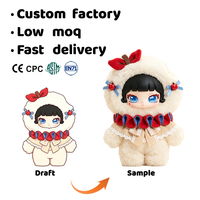 Poupée Amigurumi personnalisée au crochet, garçon aux cheveux bouclés fait main avec sac, personnage en peluche tricoté OEM, portrait, CE EN71, faible MOQ
