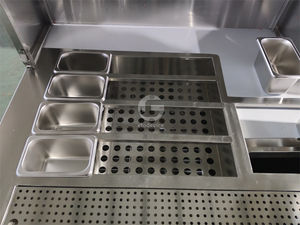 Mostrador comercial para preparar té de burbujas, barra de cocina, banco de trabajo para té de burbujas - Product Image 6