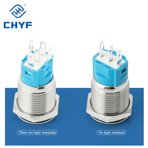 CHYF 12/16/19/22mm 순간 작동 LED 푸시 버튼 스위치 전원 방수 자동차용 스위치 소형 미니 메탈 CE IP65 220V <span class=keywords><strong>12V</strong></span> - Product Image 6