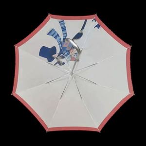 Parapluie pliant en trois sections, grand format, de luxe, promotionnel, personnalisé, imperméable, avec impression de logo d'entreprise, pour le golf, vente en gros - Product Image 2