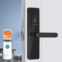 Nueva llegada Smart Deadbolt Security TTlock Cerraduras de puerta inteligentes electrónicas Bloqueo digital Huella digital Contraseña Cerradura inteligente