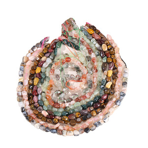 Perles en pierre naturelle, ovales irrégulières, perles en vrac pour la création de bijoux, artisanat DIY, printemps 2024, origine Yiwu - Product Image 5