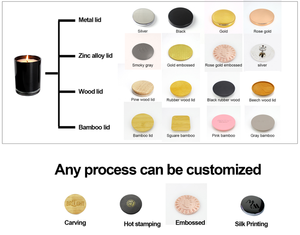 6 Oz 8 Oz <span class=keywords><strong>10</strong></span> Oz 12 Oz Rỗng Nến Tàu <span class=keywords><strong>Container</strong></span> Màu Đen Mờ Rõ Ràng Nến Thủy Tinh Lọ Với Thủy Tinh Nắp Để Làm Nến - Product Image 6