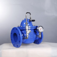 Vanne de contrôle hydraulique industrielle à flotteur à distance en fonte ductile, extrémité à bride, certifiée ISO9001, norme ANSI, pour eau, OEM PN16